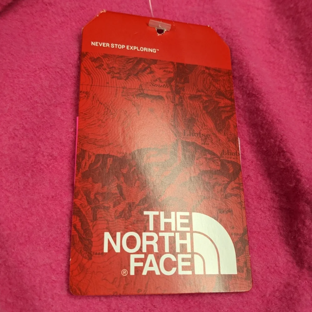 The North Face Women's Medium Half Dome Hot Pink & Navy Full Zip Hoodie NWT - Picture 8 of 14
